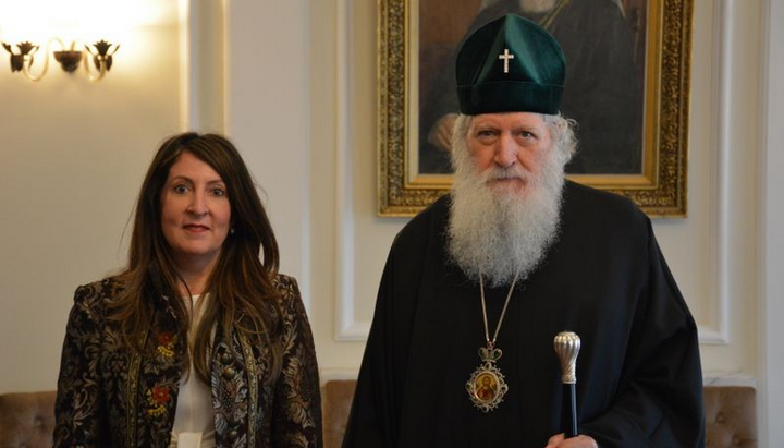 Патріарх Болгарії зустрівся з послом США. Фото: bg-patriarshia.bg