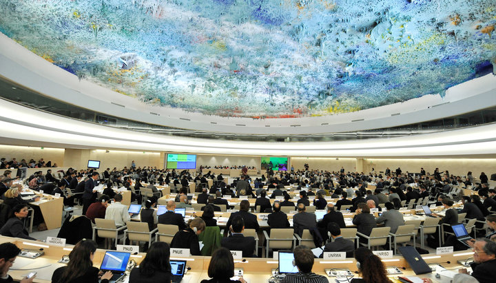 Συνεδρίαση της Επιτροπής Ανθρωπίνων Δικαιωμάτων του ΟΗΕ (Human rights commettee). Φωτογραφία: unfoldzero.org