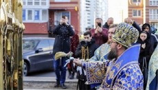 У Києві освятили накупольні хрести храму на честь ікони «Скоропослушниця»