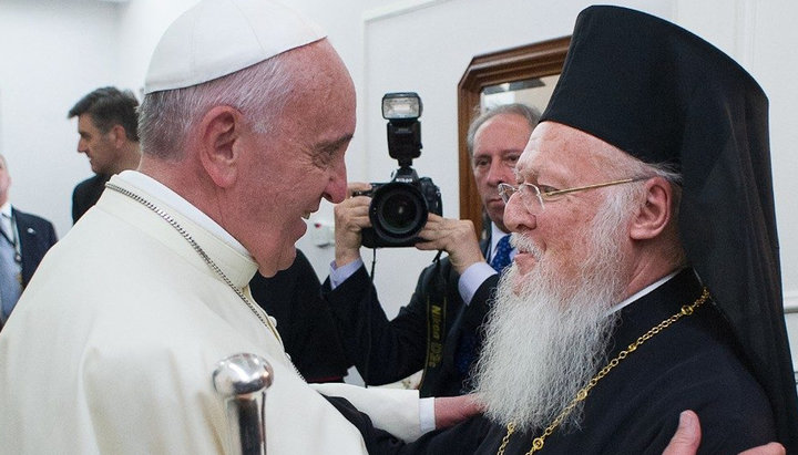 Папа римский и патриарх Варфоломей. Фото: РИА