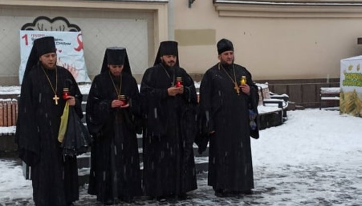 Духовенство єпархії під час реквієму. Фото: m-church.org.ua