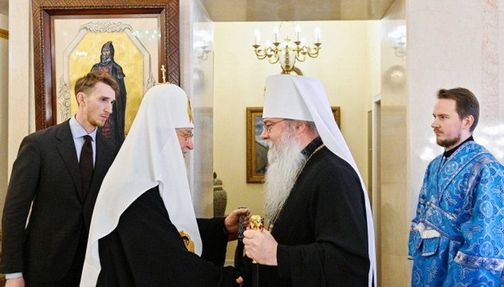 Patriarch Kirill of Moscow and All Rus and Metropolitan Tikhon of All America and Canada. Photo: mospat.ru