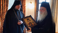 Drabinko visiting monasteries of Athos