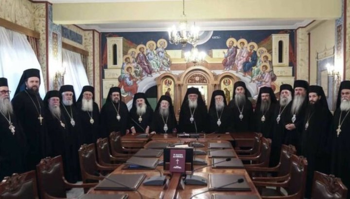 The Holy Synod of the Greek Orthodox Church. Photo: romfea.gr