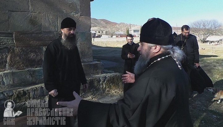 Mitropolitul de Vladimir-Volyn și Kovel Vladimir (Melnik) au vizitat Eparhia de Bolnisi a Bisericii Ortodoxe Georgiene. Imagine: UJO