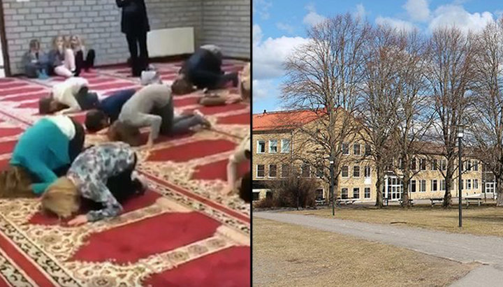 В Швеції детей примусили молитися арабською мовою. Фото: samnytt