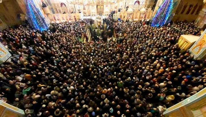 Святкові богослужіння в Свято-Успенській Почаївській Лаврі 1 січня 2020 року,