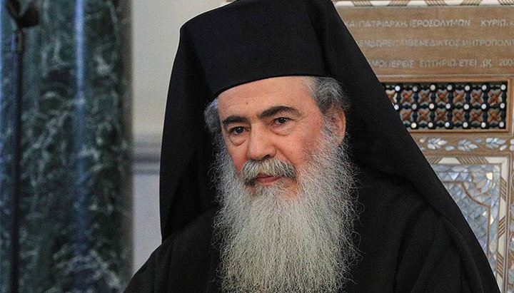 Patriarhul Ierusalimului Teofil III. Imagine: politmikser.mirtesen.ru