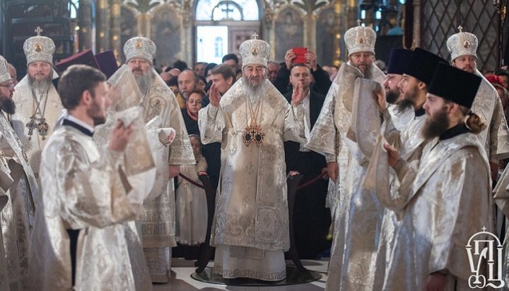 Блаженнейший Онуфрий возглавил праздничную литургию в Киево-Печерской лавре