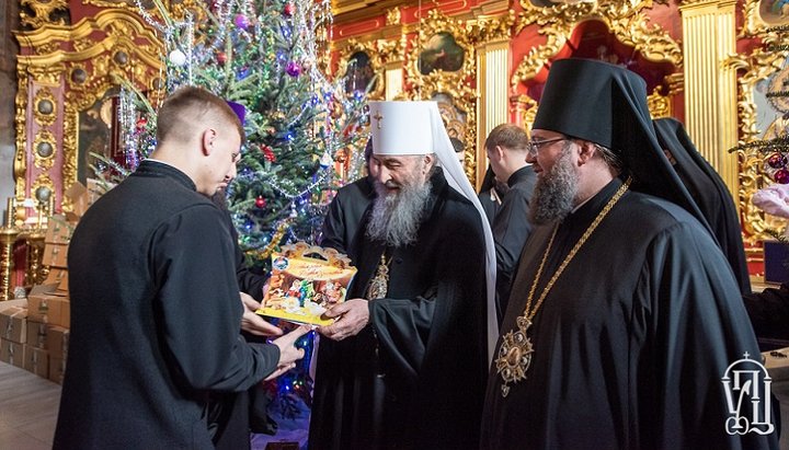 Блаженнішого Митрополита Онуфрія привітали з Різдвом. Фото: УПЦ