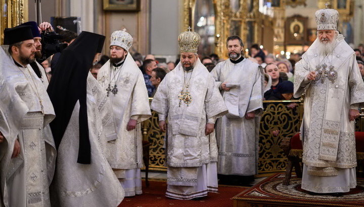 У свято Богоявлення митрополит Старозагорський Кипріан співслужив главі РПЦ у Москві. Фото: patriarchia.ru