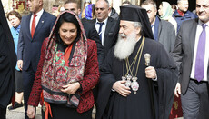 Патриарх Феофил наградил президента Грузии высшей церковной наградой