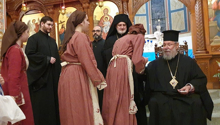 Урочиста зустріч Архієпископа Кіпрського Хризостома II. Фото: orthodoxtimes.com