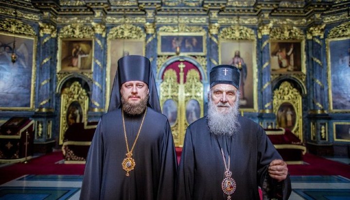 Патриарх Сербский Ириней и епископ Барышевский Виктор. Фото: Телеграм