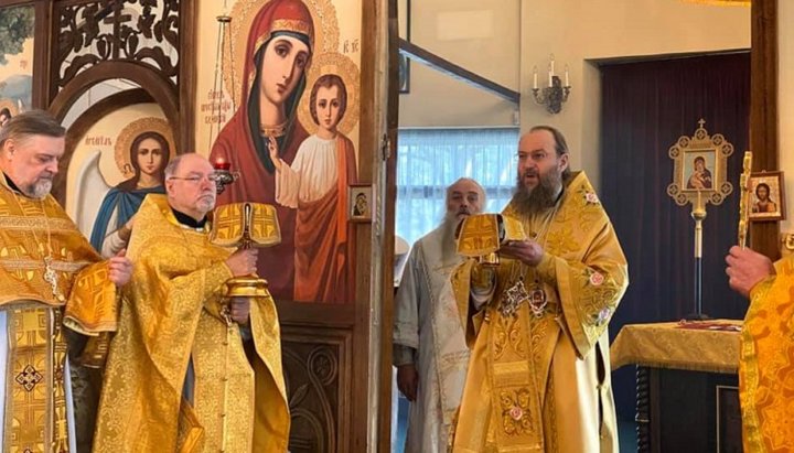 Metropolitan Anthony, liturgy in the church in honor of the Holy Martyr Lyudmila the Czech. Photo: UOC DECR 