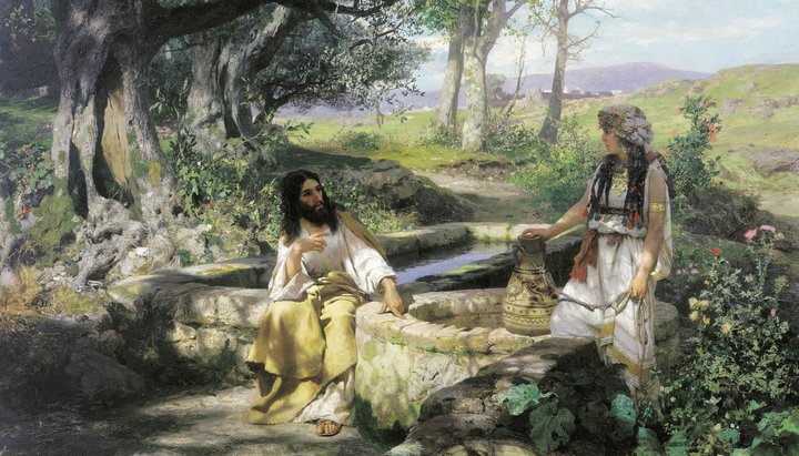 «Христос и самарянка», Генрих Семирадский. 1890. Фото: muzei-mira.com