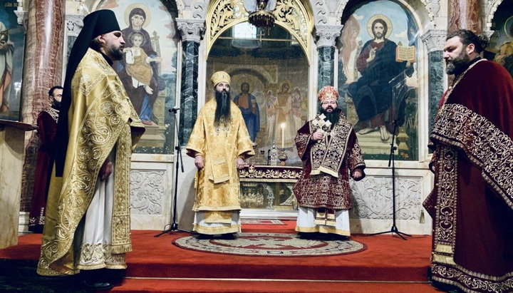 Митрополит Варсонофій співслужив єпископу Мелниському Герасиму в Софії. Фото: vinnytsia.church.ua