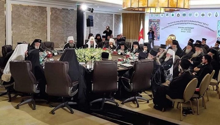 Meeting of representatives of the Orthodox Churches in the capital of Jordan. Photo: Telegram channel of Archpriest Alexander Ovcharenko