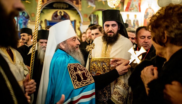 His Beatitude Onuphry at the Resurrection Cathedral in Podgorica. Photo: Bishop Viktor (Kotsaba)