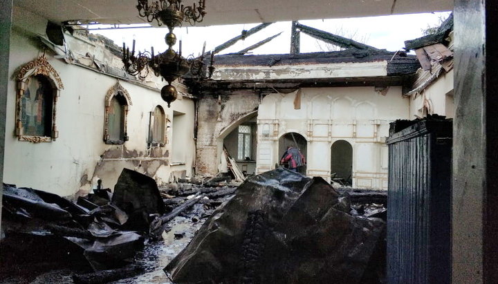 Домницький монастир, який постраждав від пожежі. Фото: news.church.ua