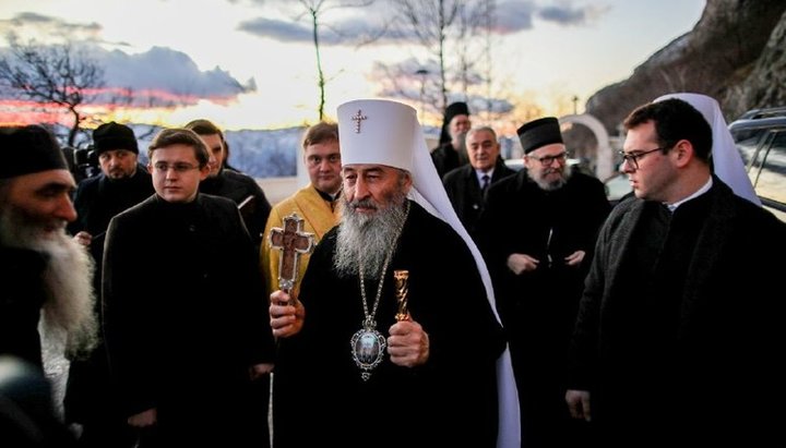 Primatul Bisericii Ortodoxe Ucrainene Preafericitul Mitropolit Onufrie în Muntenegru. Imagine: t.me/bishopvictor