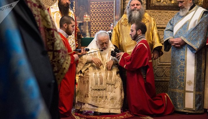 Καθολικός Πατριάρχης Γεωργίας Ηλίας Β’. Φωτογραφία: Sputnik/Vladimir Umikashvili