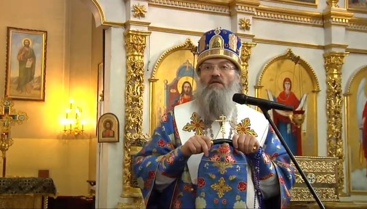 Mitropolitul Luca de Zaporojie și Melitopol. Imagine: screen-shot din videoclipul de pe canalul YouTube al Eparhiei de Zaporojie