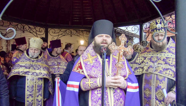 Episcopul Pimen de Dubensk. Imagine: screen-shot de pe canalul de YouTube al UJO