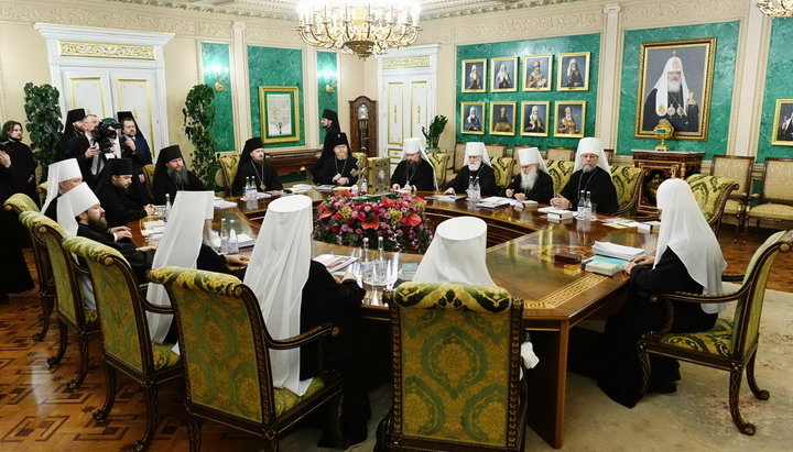 Засідання Священного Синоду РПЦ 11 березня 2020 року. Фото: patriarchia.ru