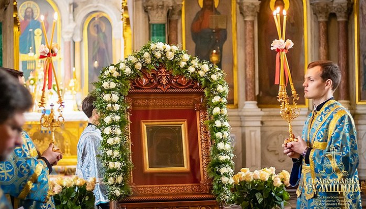У Сумській єпархії вшанували Корсунську-Шпилевську ікону Божої Матері. Фото: portal-pravoslavie.sumy.ua