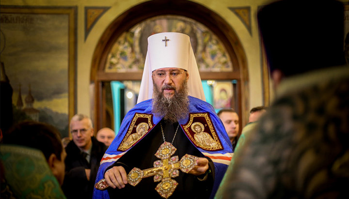Coordonatorul administrativ al Bisericii Ortodoxe Ucrainene Mitropolitul de Borispol și Brovarî Antonie (Pakanici). Imagine: antoniy.com.ua