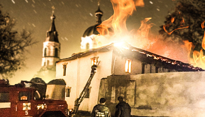 În ultimele săptămâni, incendiile bisericilor ortodoxe în Ucraina au devenit mai frecvente. Imagine: UJO