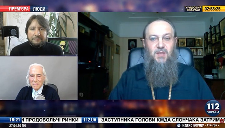 Μητροπολίτης Μητροπολίτης Μπορίσπιλ και Μπροβαρί κ. Αντώνιος (Πακάνιτς). Φωτογραφία: στιγμιότυπο οθόνης του βίντεο στο κανάλι YouTube «112 Ukraine»