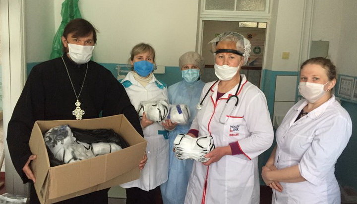 Nizhyn Eparchy provides assistance to doctors during the pandemic. Photo: orthodox.cn.ua