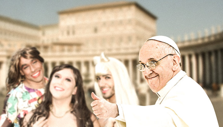 Papa îi ajută pe migranții italieni – prostituați - transexuali. Imagine: UJO
