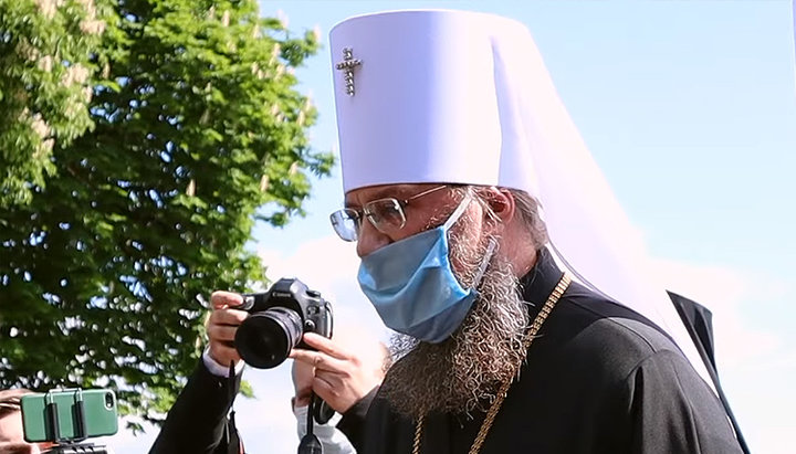 The UOC Chancellor, Metropolitan Anthony (Pakanich) of Boryspil and Brovary. Photo: a screenshot of the video on the UOJ YouTube channel.