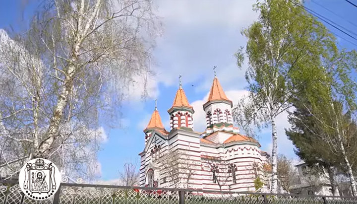The UOC temple in honor of the Archangel Michael in Zadubrivka. Photo: screenshot of the video on the page of the Chernivtsi-Bukovina Eparchy on Facebook