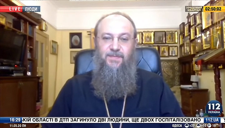 Митрополит Бориспільський і Броварський Антоній (Паканич). Фото: скріншот відео на каналі «112 Україна»