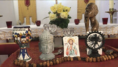 В Англии клирик РКЦ разместил на алтаре языческого идола
