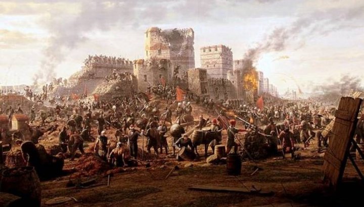 Căderea Constantinopolului. Imagine: pikabu.ru
