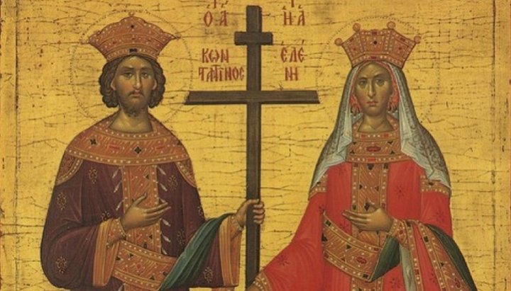 Святі рівноапостольні Костянтин і Олена, фрагмент ікони. Фото: media.publika.md