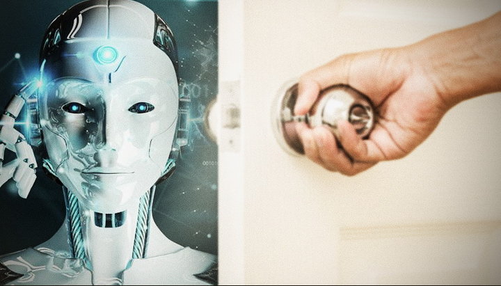 На двери, к которой человек взялся подбирать ключи, написано – «искусственный интеллект». Фото: СПЖ