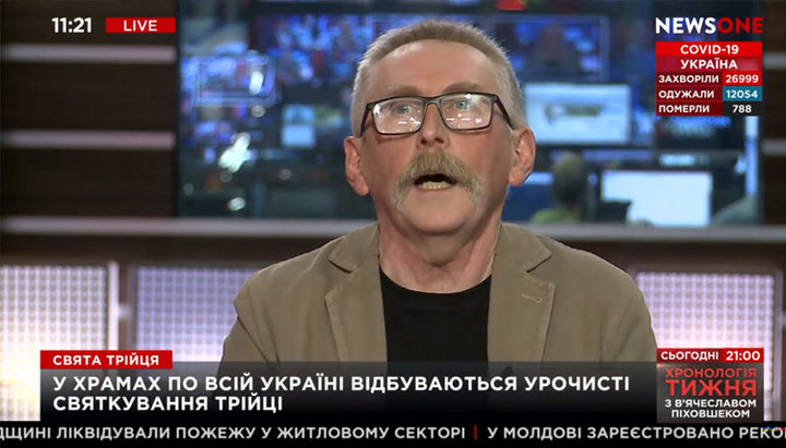 Православний публіцист, журналіст Ян Таксюр. Фото: скріншот відео на YouTube-каналі NEWSONE