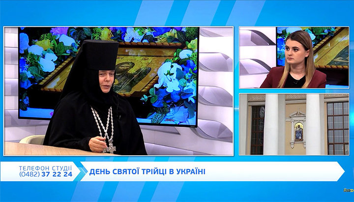 Head of the Synodal Department of the UOC “Church and Culture”, Abbess Seraphim (Shevchik). Photo: screenshot of the video on the DumskayaTV Studio YouTube channel