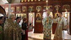 Патриарх Ириней возглавил литургию на Подворье РПЦ в Белграде