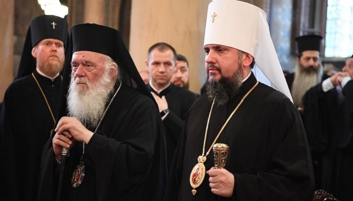 Архієпископ Ієронім і Епіфаній Думенко. Фото:orthodoxtimes.com