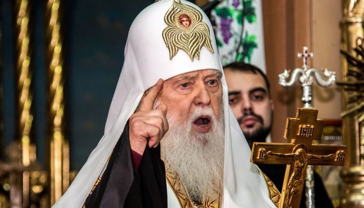 Liderul Bisericii Ortodoxe Ucrainene a Patriarhiei de la Kiev Filaret Denisenko. Imagine: gdb.rferl.org