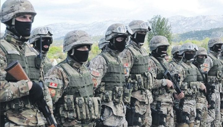 Военные поддержали Церковь в Черногории. Фото: mitropolija.com