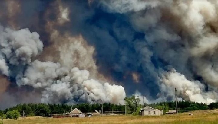 Пожежі в Луганській області. Фото: Донецьк 62.ua