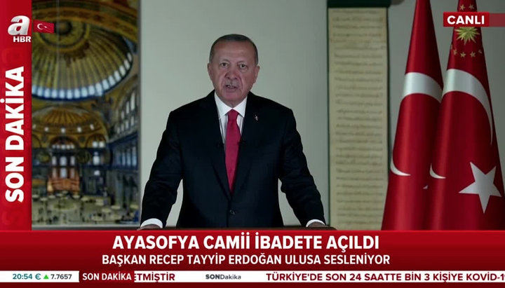 Президент Турции Реджеп Тайип Эрдоган. Фото: sabah.com.tr